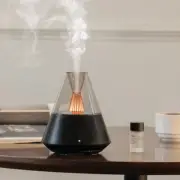 150ML Candlelight Aroma Diffuser Mini USB Air Humidifier Mist Sprayer LED Night