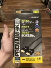 Monster Ultra Slim High Speed HDMI Cable W/ Ethernet 1.5 ft. (JHIU0018)