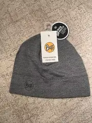 Buff Merino Midweight Light Grey Melange Beanie Hat Beanie Hat Unisex wool