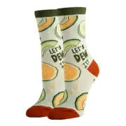 OoohYeah Womens Colorful Crew Socks, Honey Please, Funny Cotton Dress Socks
