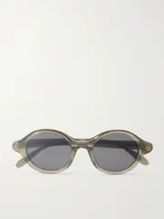 [Loewe] Loewe - Round-frame Acetate Sunglasses - Green - One size One size Green