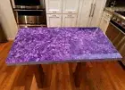 48"x24" Unique Amethyst StoneDining Hallway Sofa Table Handmade Morden Furniture