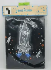 Boys PJ's Outer Space Rocket Pyjamas Pajamas 4-5 Years 50" Tall Primark New