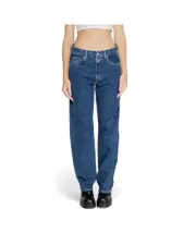 Replay 80s Straight Leg Jeans Low Rise Women Blue Pants