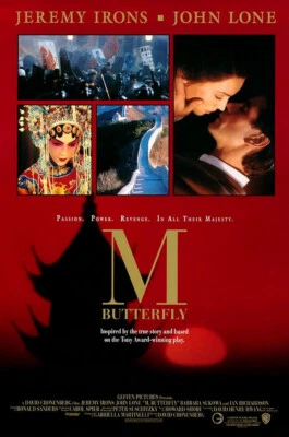 M. BUTTERFLY MOVIE POSTER 2 Sided ORIGINAL ROLLED NM 27x40 JEREMY IRONS
