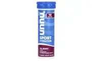 Nuun, Sport Hydration, Effervescent Electrolyte Drink, Tri-Berry, 10 Tablets