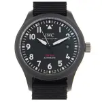 【IWC 萬國錶】飛行員黑色陶瓷機械帆布款X黑X41MM(IW326901)