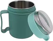 OKUMEYR Breakfast Cup Portable Oatmeal Container with Lid Spoon for Easy Microwave Heating for Office Travel Safe Material for Peace of Mind