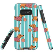 For Samsung Galaxy S10e Case Tough Protective Cover Dachshund Cute