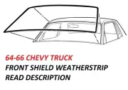 64-66 CHEVY / GMC CHEVY PICK UP Front Windshield Gasket Rubber Seal Molded