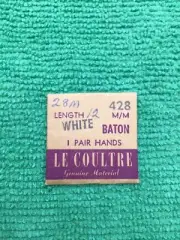 Jaeger Lecoultre Watch White Baton Hands Pair, 28-M