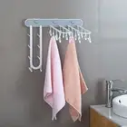 Storage Rack Wall Mounted Multifunctional Multi Clamps Hanging Clothes Drying