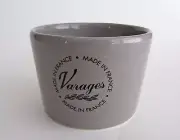 VARAGES Gray Gris PETITE RAMEKIN MINI BOWL Set of 4 made in FRANCE NEW