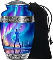 Baseball Memorial Urns for Human Ashes 10 inch - Decorative Large Urn for Ashes for Women and Men - Classic Funeral Urns for Adult Male - Memorial Cremation Urn for Dad