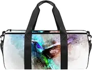 EGGDIOQ Bird Watercolor Designed Travel Duffel Bag Luggage Tote Bag Gym Sports Bag for Man Women