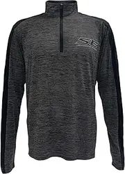 [HARLEY-DAVIDSON] Men's Screamin' Eagle Shadow 1/4-Zip Long Sleeve Pullover, Black