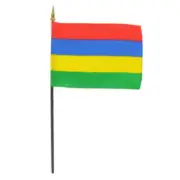 "4x6" Mauritius Flag / Mauritius Desk Flag / Mauritius Stick Flag