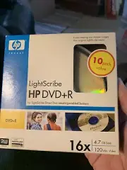10 Pack HP LightScribe DVD+R 16x 4.7 GB Data 120 Minute Video Discs Disks NEW