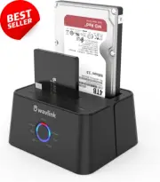 USB-C & USB 3.0 Dual Bay SATA Hard Drive Docking Station - 2.5/3.5" SSD HDD, 2×8