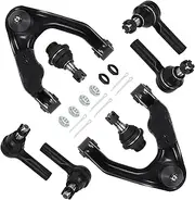 8pcs Front Upper Control Arm Ball Joint Outer Inner Tie Rod Link Kit Fit For Nissan Frontier 2.4L 3.3L 4WD 2000-2004 For Nissan Xterra 2000-2004 Suspension Kit