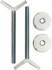 Baby Gate Guru Extra Long M10 (10mm) Stair Banister Adapter Y-Spindle Rods 2 Pack for Pressure Mounted Baby and Pet Safety Gates (10mm, White)