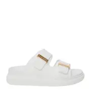 Alexander McQueen Double Strap Slip-On Slides 35,37.5,36,37,38.5,38,39,40.5,40,36.5,41,35.5 ivory