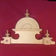 Vienna Regulator Clock Top 19 inch half round