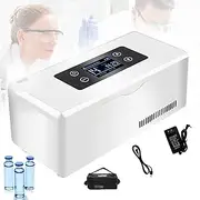 Insulin Cooler Refrigerated Box,Mini Insuline Fridge USB Portable Mini Car Fridge Freezer Camping Medical Car Fridge Freezer,Battery*2