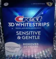CREST 3D WHITESTRIPS - SENSITIVE & GENTLE , BRAND NEW & SEALED, LAST 1!