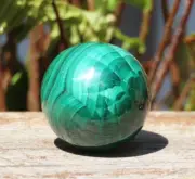 69 Grams A Grade Highly Polished Rare Malachite Crystal Sphere Green 30mm x 30mm