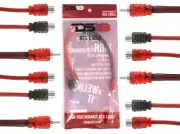4x RCA1M2F Audio Y Adapter Cable HQ Performance OFC Noise Rejection Splitter