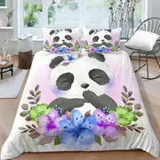 v5732 Bed Sheets Garland Baby Bear Panda Duvet Cover Set Home Textiles Bed Sheets IU5732