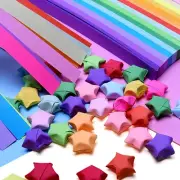 2340 Sheets Origami Stars Paper Strips Double Sided Lucky Colorful Star 25 Color