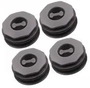 MagiDeal 2x4Pcs Car Floor Mat Clips Fasteners Clamps Sturdy Double Layer Twist Lock to Keep Floor Mats in Place for Truck, SUV Wear Resistant Anti Slip, Grey, 5 Pcs