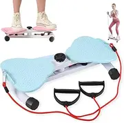 Waist Twisting Machine with Resistance Bands, Non-Slip Twist Board for Exercise & Core Workouts, Noiseless Aerobic Waist Sculptor Twist, Home Gym Equipment for Women/Men