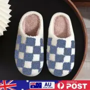 Winter Cozy Checkered House Slippers Indoor Slippers Winter Slippers for Men