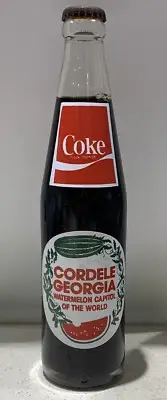 COKE Cordelle Georgia Watermelon Capitol 250 1733-1983 Unopened 10 Ounce Bottle