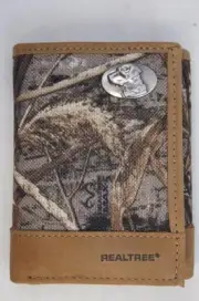 ZEP-PRO Labrador DOG LAB REALTREE MAX-5 Camo Trifold WALLET Tin Gift Box