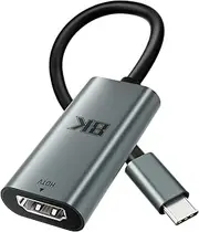 USB C to HDMI 2.1 Adapter Cable 8K@60Hz 4K@240Hz, Thunderbolt to HDMI Video Converter 48Gbps, HDR, USBC to HDMI for iPhone 16/15, Galaxy S24, MacBook Pro/Air, iPad, Steam Deck