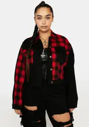 Plus Stage Ready Patchwork Jacket