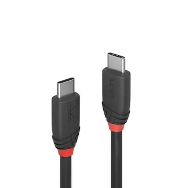 【LINDY 林帝】Black USB 3.1 Gen 2 Type-C 公 to 公傳輸線 1.5m 36907