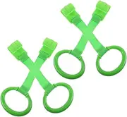 Abaodam Enhance Baby's Motor Skills 4pcs Baby Pull up Rings Playpen Attachments for Safe Standing Walking Assistance