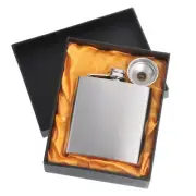 6oz Stainless Steel Hip Flask with Funnel for Camping Outdoor Activity