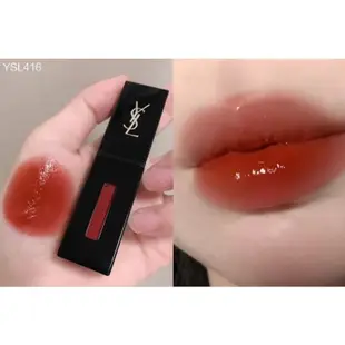 ysl 奢華緞面漆光唇釉 #416