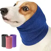 Nanaki Dog Calming Hoodie Quiet Head Cover Sleeves-Ear Covers Hood for Noise Bath, The Grooming and Force Drying Head Protection for Anxiety Relief and Calming Dog Neck and Ear Warmer, Fireworks 1Pack