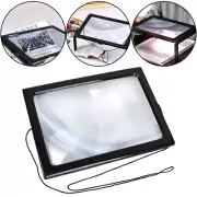 Magnifying Glass With Light 4X Large Led Lamp Giant Magnifier Reading Hands Free