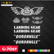 SE Racing Quadangle decal kit for 20" with Quad Frame and Landing gear, BMX