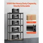 5 Tier Heavy Duty Garage Storage Shelf 406x813x1596mm Organizing Shelves