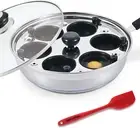 Egg Poacher Pan Nonstick Poached Egg Maker,Stainless Steel Egg Poaching- Spatula