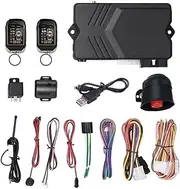 Universal H1 Car Two Way Alarm Complete Kit LCD Remote Start Car Alarm Device with Rechargable Remote Control